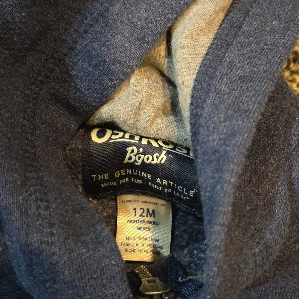 OshKosh B'gosh Navy Zip-Up Hoodie